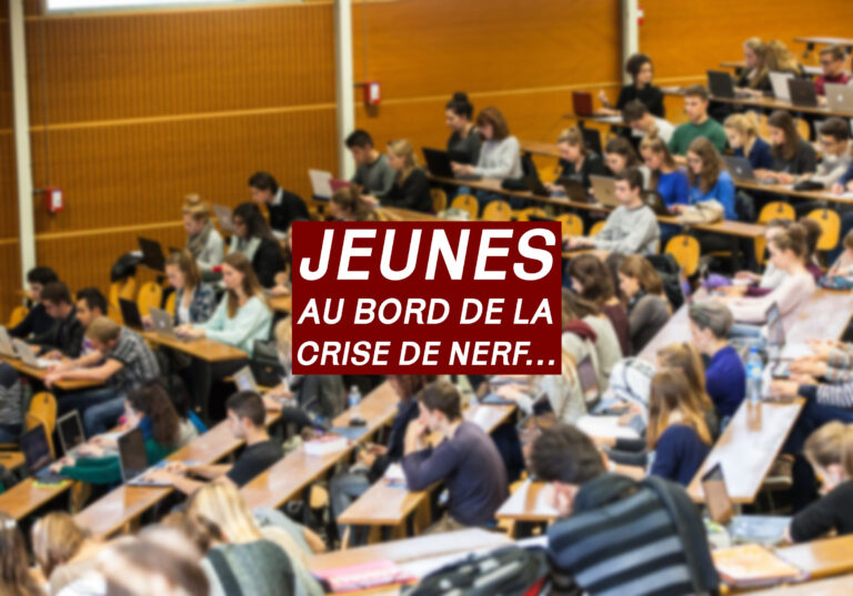 Jeunes au bord de la crise de nerf…